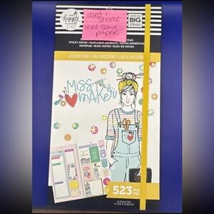 Happy Planner Accessory Book - Miss Maker 523 Pieces Used Read Pink Sticker